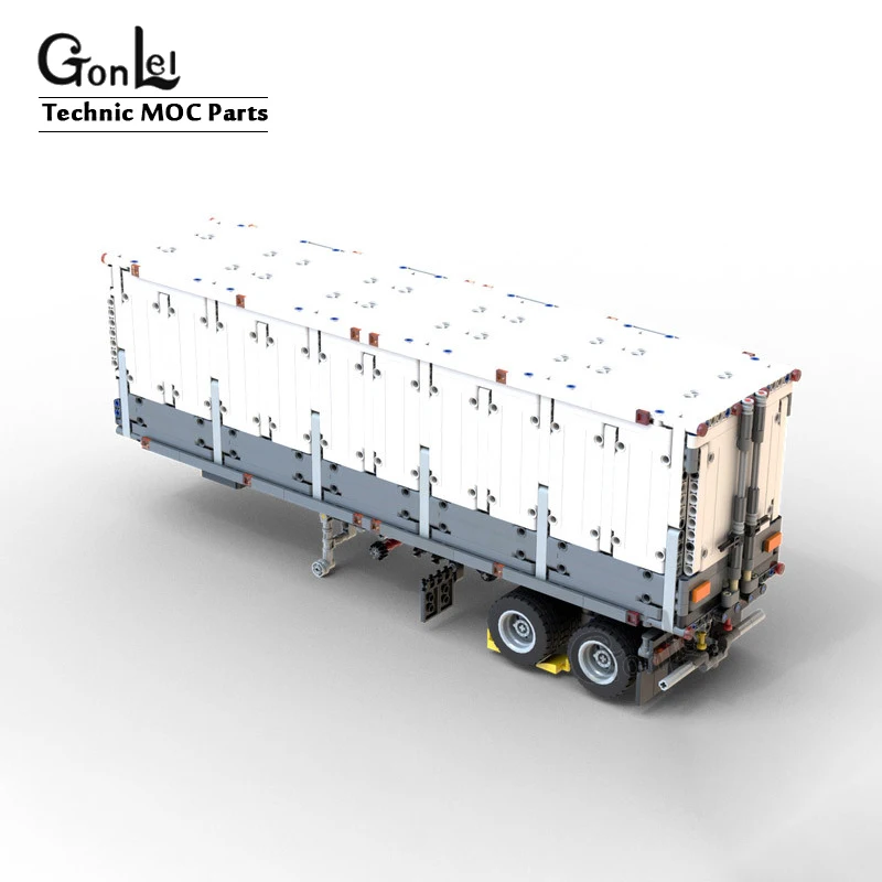 

high-tech Truck Half Hung Rear Trunk Container Trainer MOC Building Blocks Bricks Assembling Toys for 42078 Mark Trucks Boy Gift