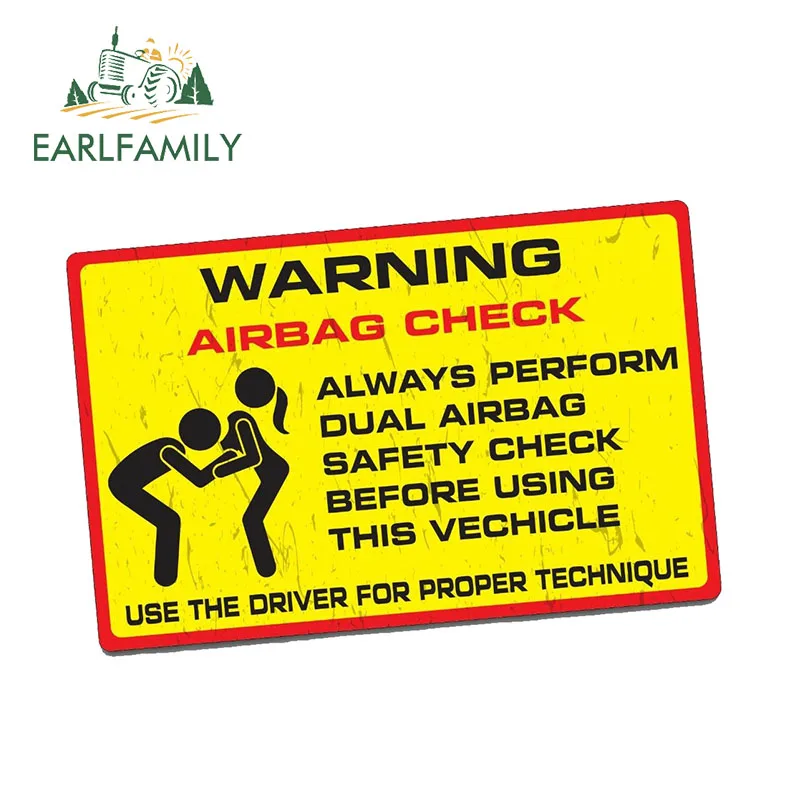EARLFAMILY 13 см x 9 1 автомобильные наклейки грудь проверить наклейка смешной