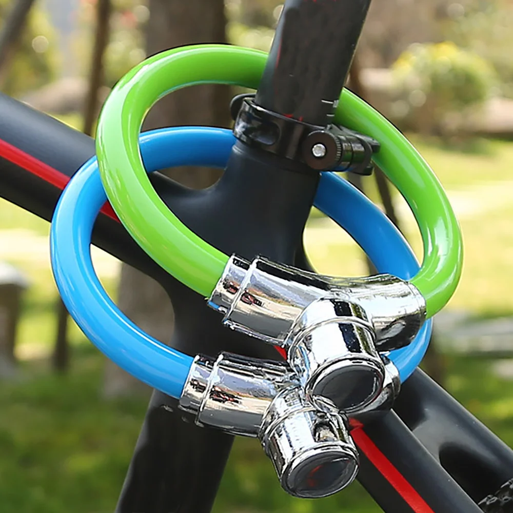 Велосипедный замок велосипедный портативный с защитой от кражи и спиральными