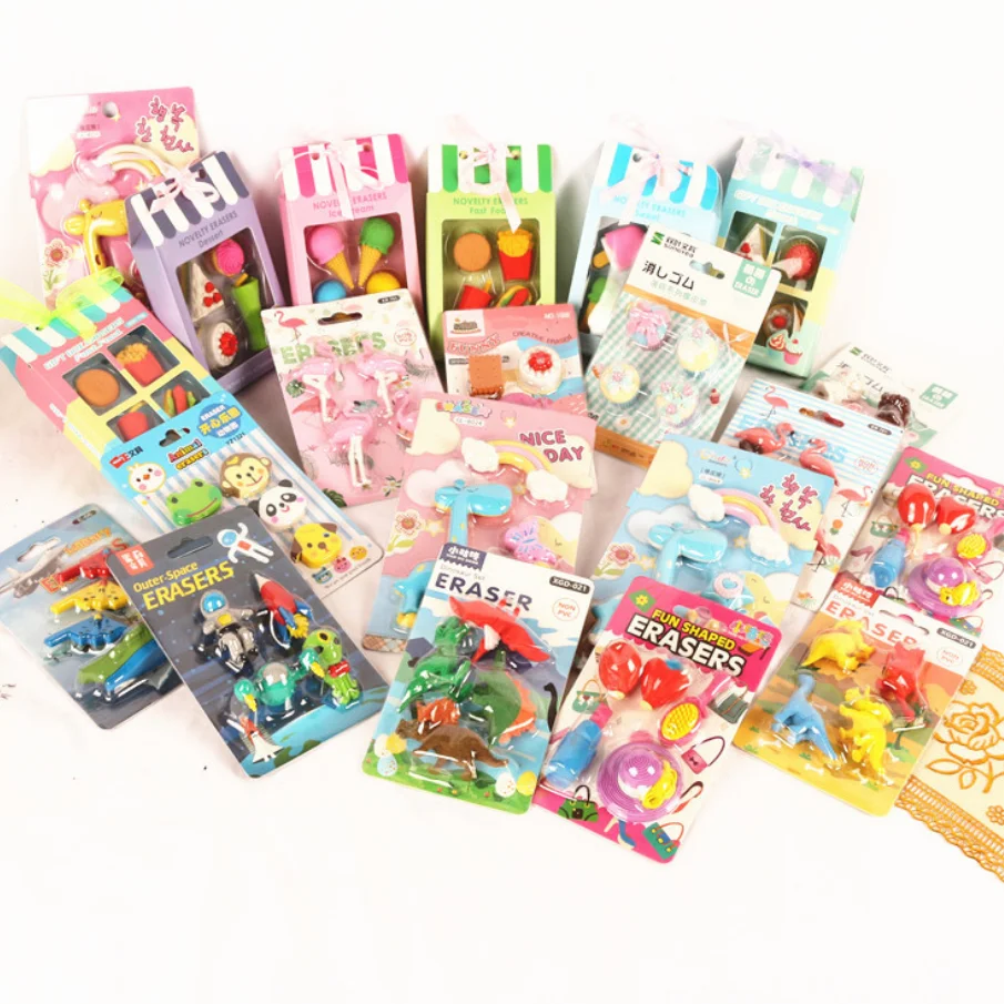 Милые Kawaii животные еда девушки макияж шарики Овощной десерт карандаш школьные