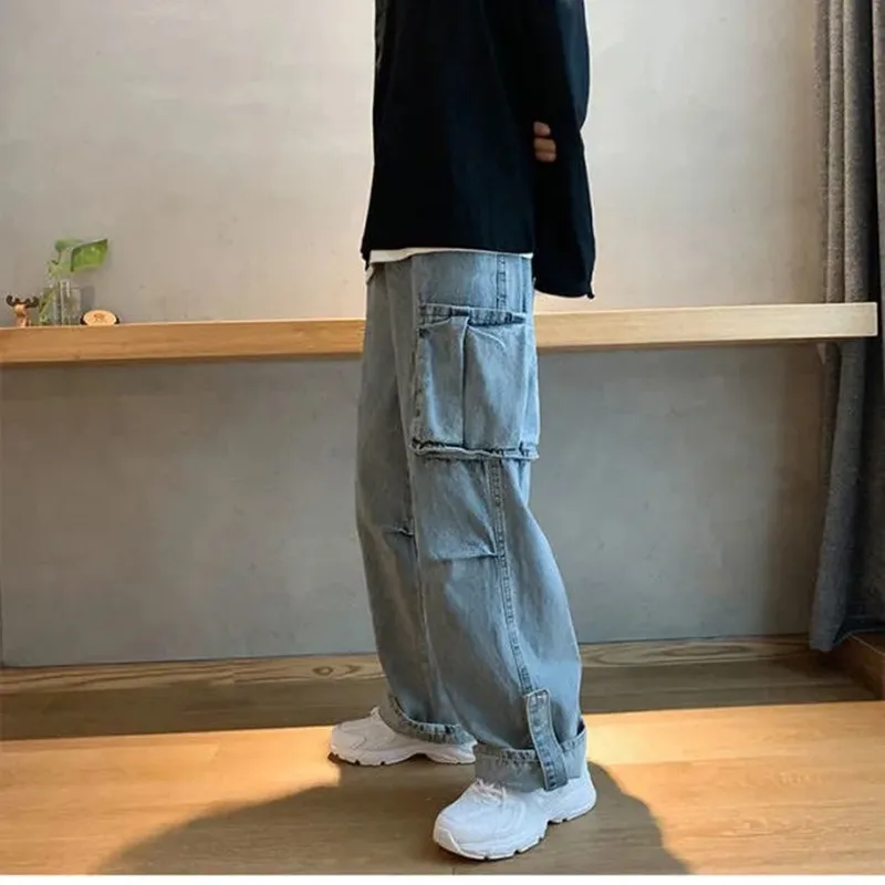 

Men Letter Embroidery Jean Fashion Slim Zipper Biker Denim Trouser New Casual Hip Hop Streetwear Pants Joggers 2021