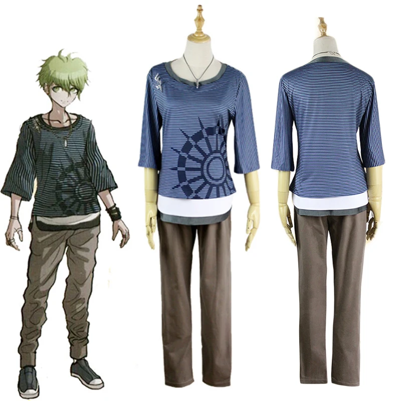 Dangan Ronpa Rantaro Amami костюм для косплея мужчин Униформа Danganronpa V3:Killing Harmony Топы Брюки