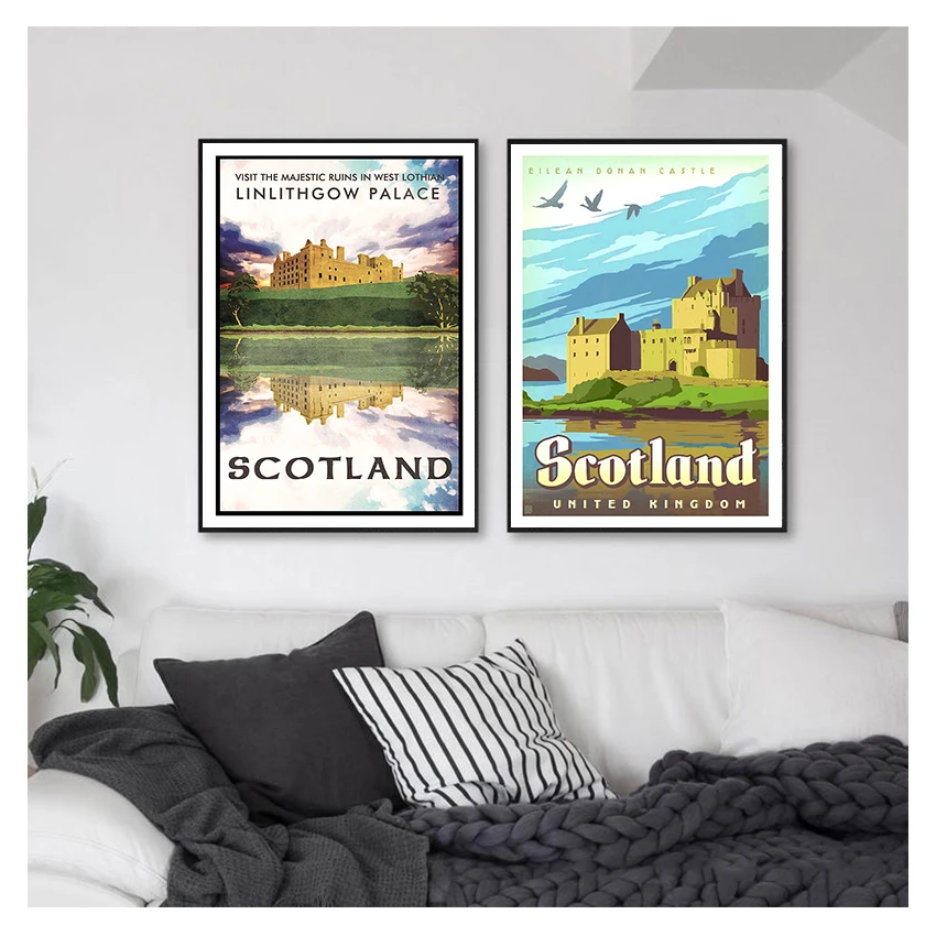 Винтажные настенные постеры из крафт-бумаги Настенная Наклейка с покрытием