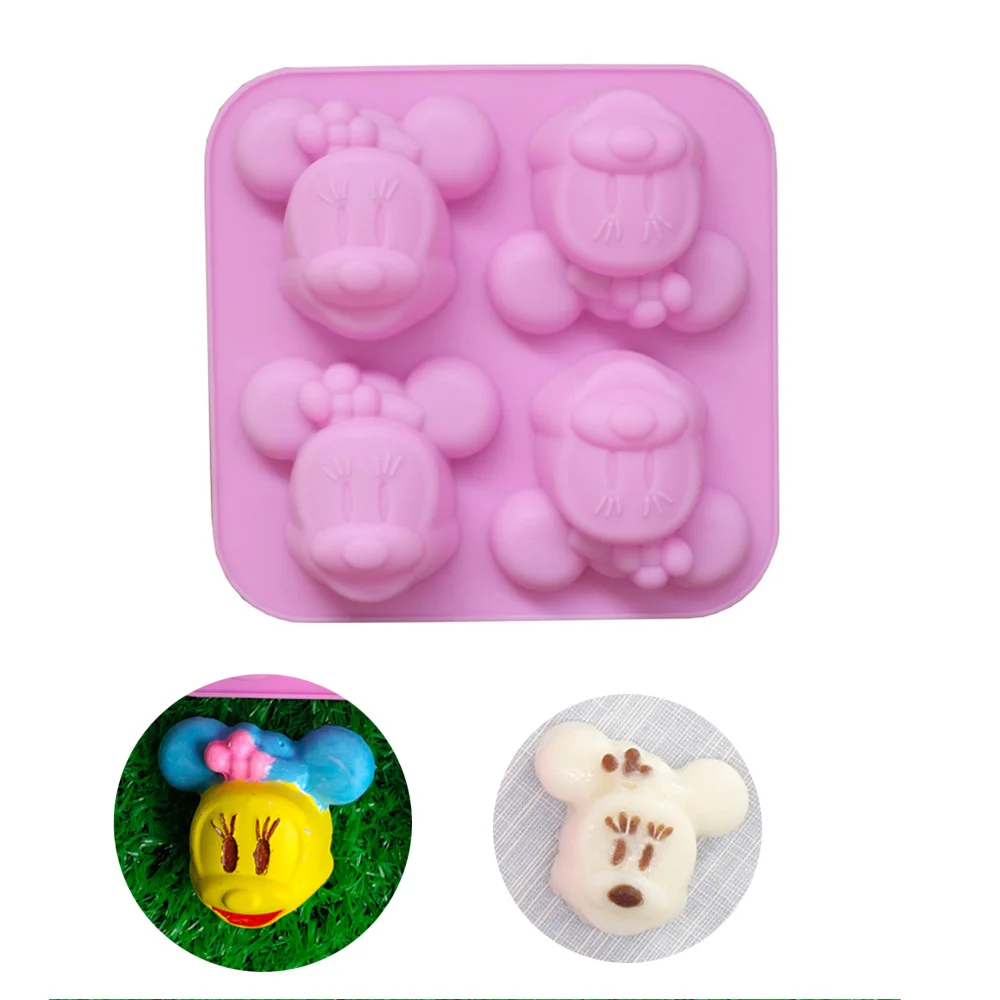 Ручная силиконовая форма для мыла сделай сам 4 Минни лунного торта кухонные