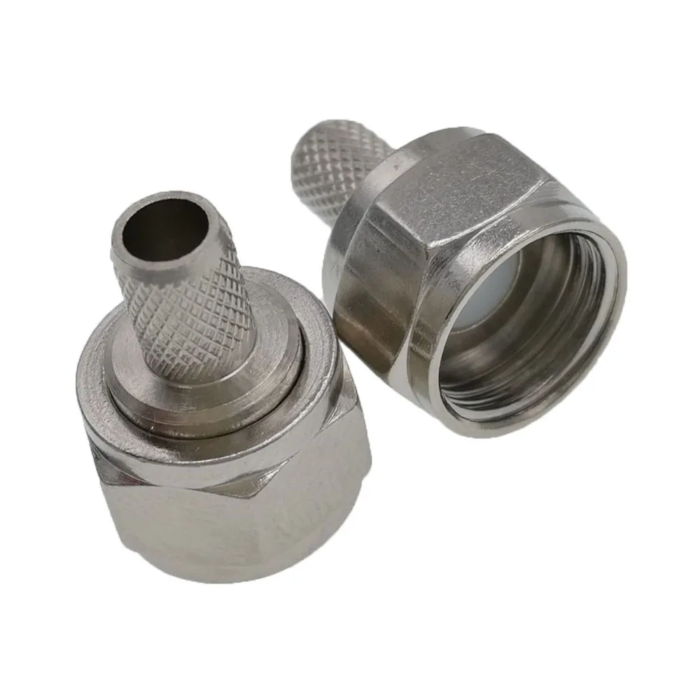 F Штекер прямой обжимной RG58 LMR195 RG142 RG400 RF разъем|connector housing|connector sealconnector male |