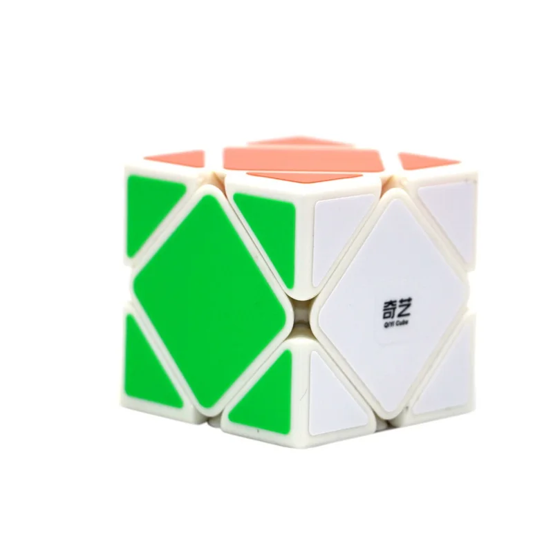 Белый Qiyi QiCheng A speed Magic Cube Skew speed Cube, Магический кубик, блок, головоломка, подарок на год, игрушки для детей - Цвет: Белый