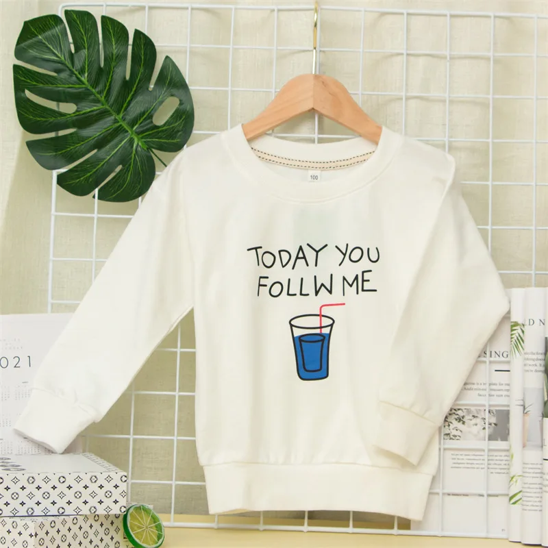 Sudadera informal con estampado de dibujos animados para ni&ntilde;os y ni&ntilde;as, ropa de algod&oacute;n de manga larga con cuello redondo, Tops de oto&ntilde;o-2