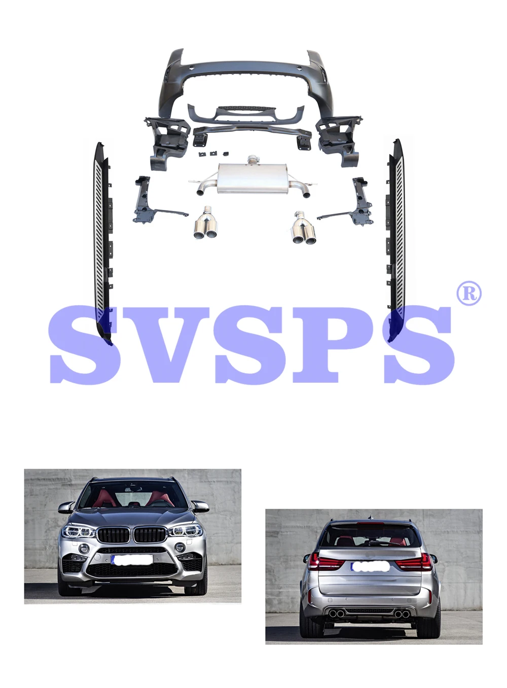 Черный жемчуг высокое качество X5M тюнинг корпус комплект для BMW X5 E70 2007-2014 |