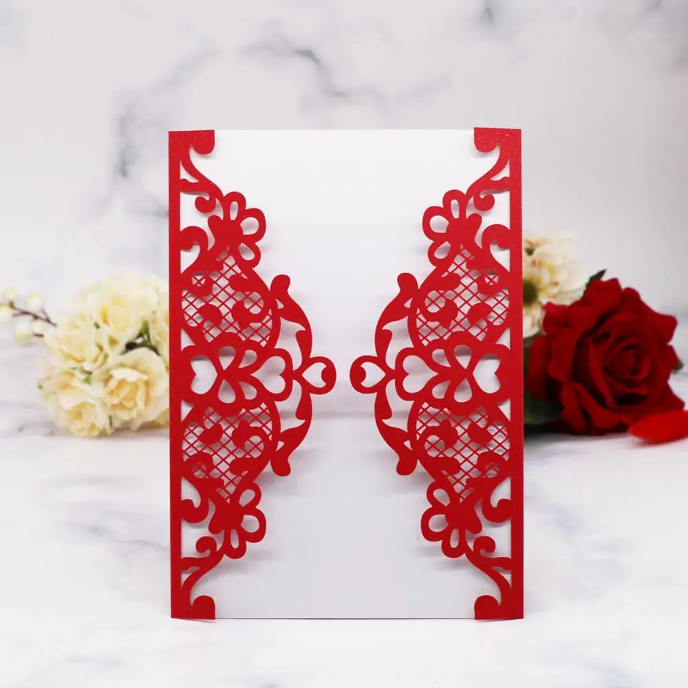 15 шт./лот украшения для китайской Красной хикинцеаны свадебные приглашения