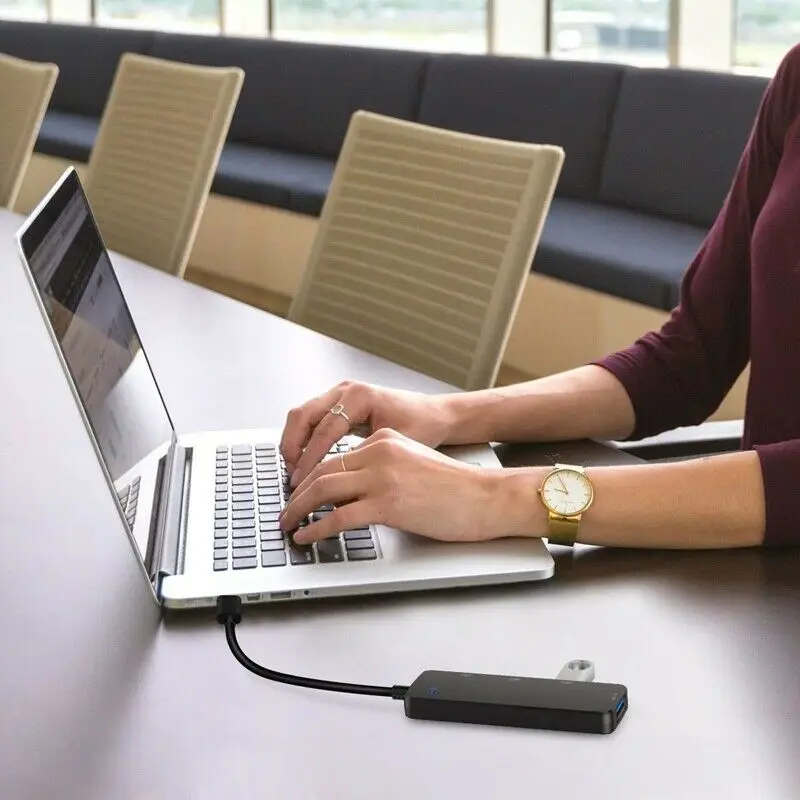 4-портовый концентратор USB C Тип zu 2 0 ультратонкий трагба J1U2 | Компьютеры и офис