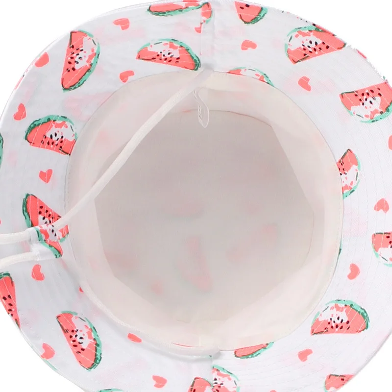 

Summer New Fruit Watermelon Hat Girl Hats Children Cap Bucket Hat Lovely Sun Hats For Kids Dropshipping