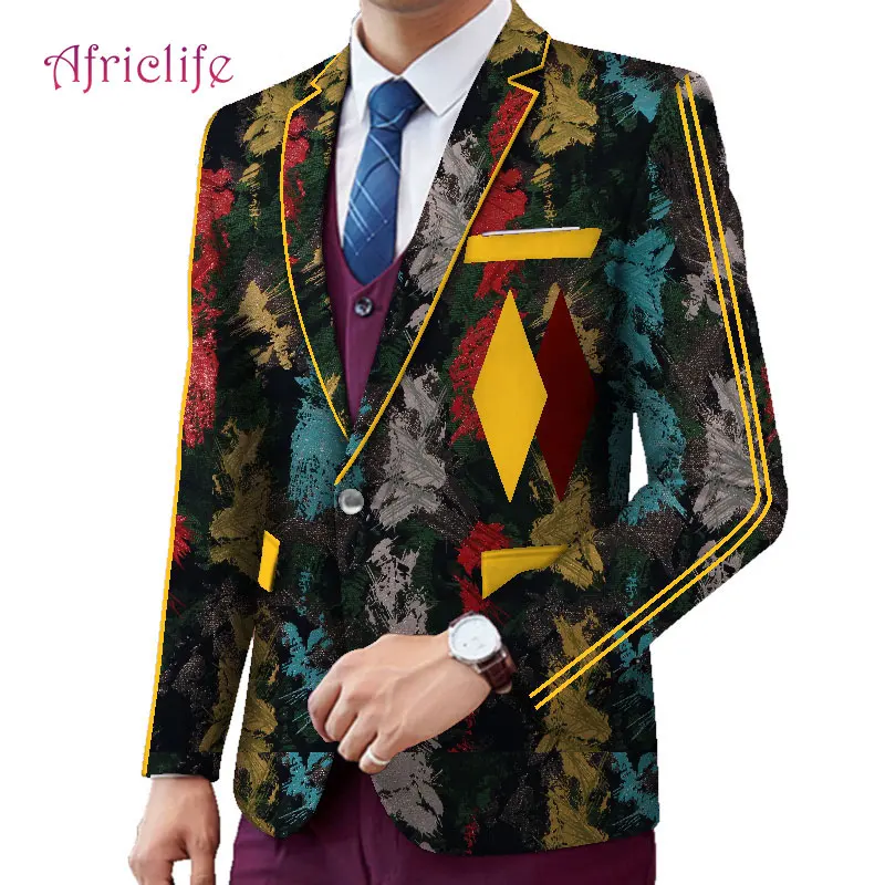 Африканская одежда для мужчин костюм отдыха африканская куртка с принтом Дашики