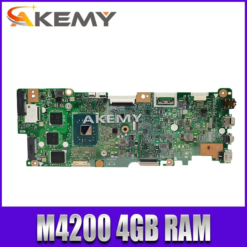 

For Asus Vivobook Flip TP401NA TP401N Motherboard N4200 4GB RAM not with SSD