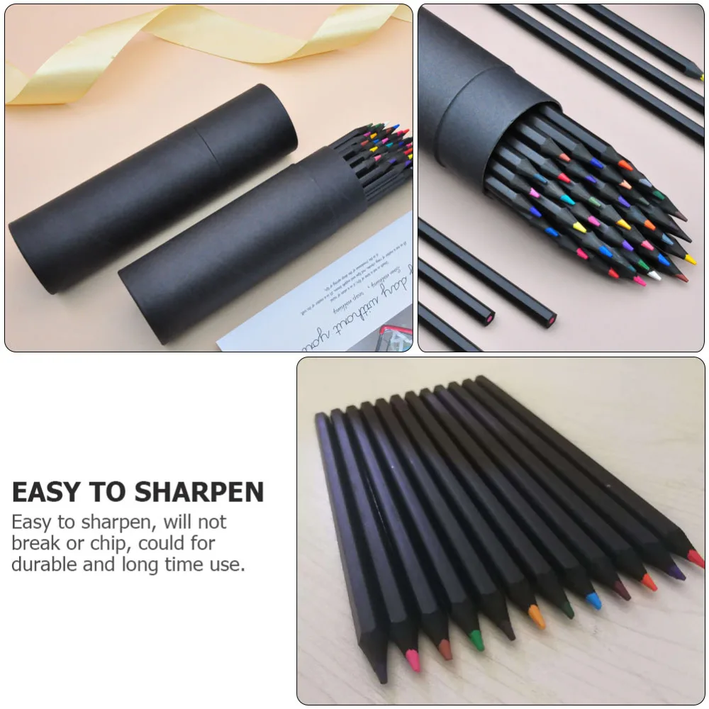 

1 Set/24Pcs Colored Sketch Graffiti Pencils Art Sketching Drawing Pencils Kit