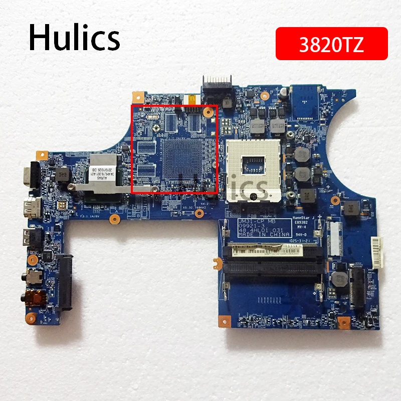 

Оригинальная материнская плата для ноутбука Hulics для ACER 3820 3820ZG 3820GT HM55 MBPTC01001 MB.PTC01.001 MBR9H01001 JM31-CP MB 488.4hl01. 031