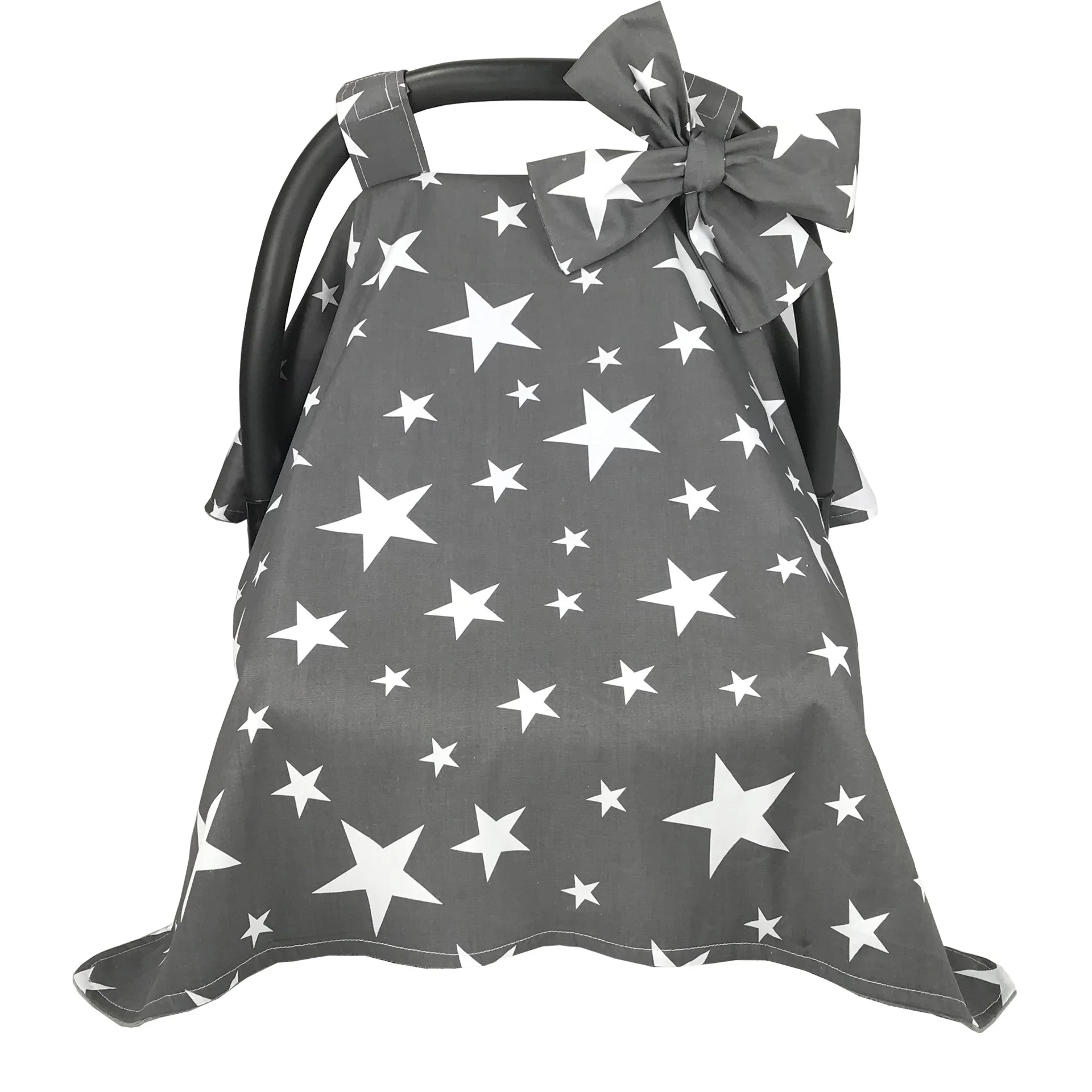 Младенческая балдахин на автолюльку крышка звезда шеврон дизайн Хлопковое