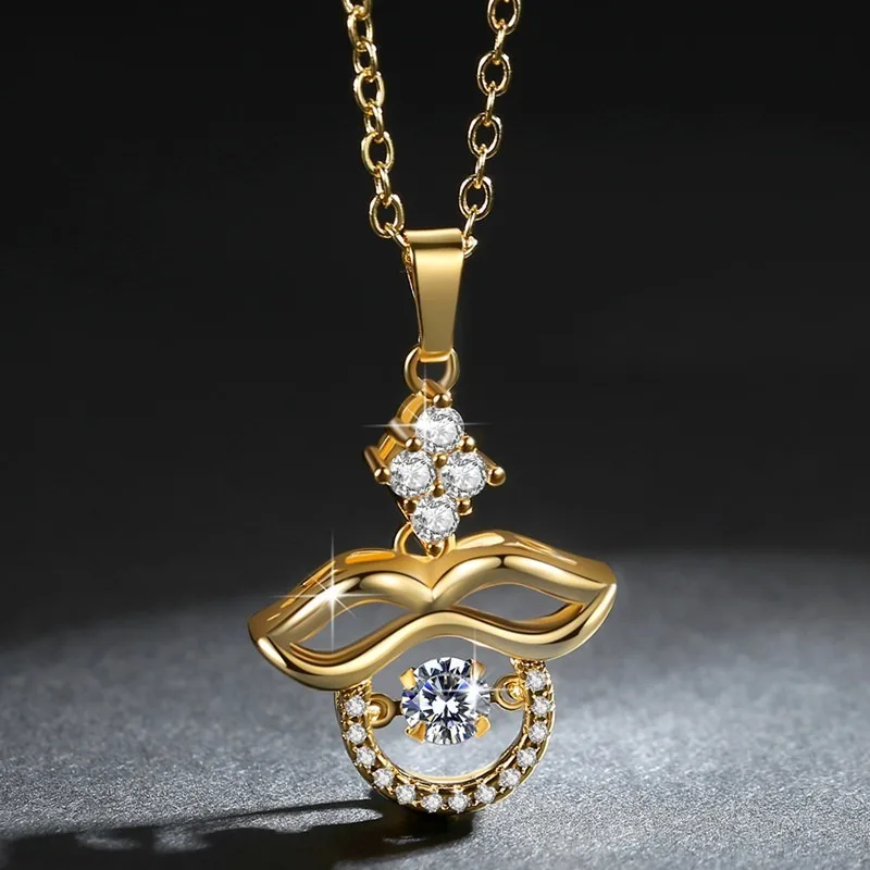 

Изысканное ожерелье с подвеской в форме бороды, блестящее кристаллическое циркониевое ожерелье с цепочкой до ключиц для женщин, элегантные...