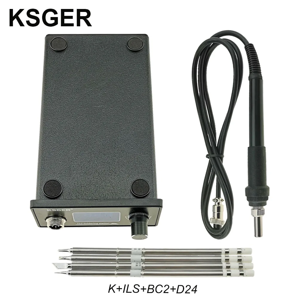 Sets 5 KSGER T12 STM32 цифровая паяльная станция T12 железные наконечники автоматическое повышение температуры сна быстрый нагрев 907 ABS Ручка DIY Инструменты - Цвет: Sets 5