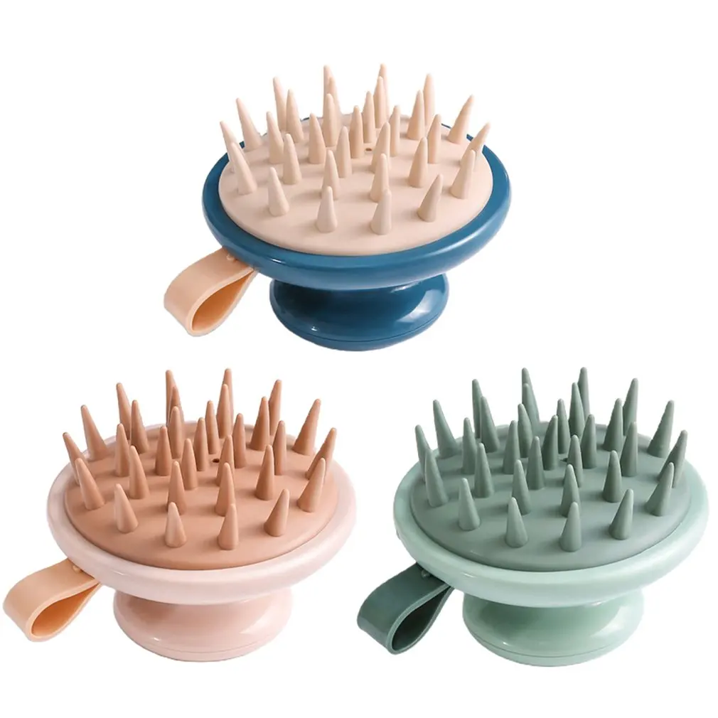 

Silicone Head Body Scalp Massage Brush Shampoo Brush Hair Washing Comb Shower Brush Bath SPA Massage Brush