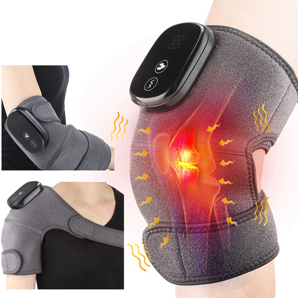 

Electric Heating Knee Shoulder Arm Massager USB Health Care Joint Elbow Physiotherapy Pain Relief Vibration Massage Pad Heated