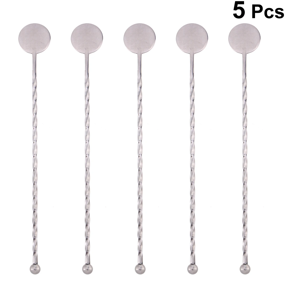 

5 шт. палочка для помешивания коктейля палочки для размешивания Нержавеющая сталь напитки коктейль мешалка для напитков