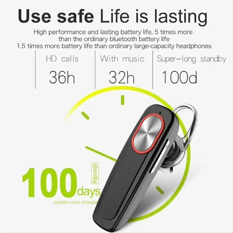 24 часов воспроизведения бизнес Bluetooth гарнитура автомобиль Громкая связь