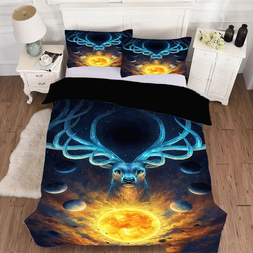 Cool Star Animal Locomotive Duvet Cover 3D Digital Printing 2/3psc Bedding Set With Pillowcase King Full Size Comforter | Дом и сад