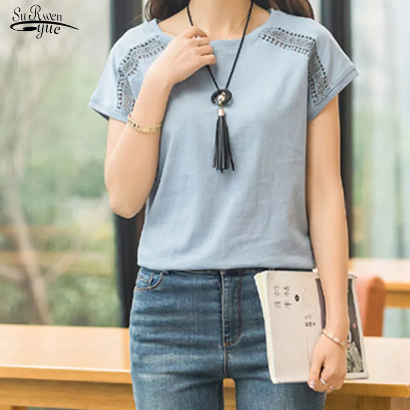Blusas размера плюс 5XL Женские топы и блузки 2021 летние хлопковые платья для девочек