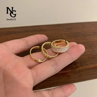 northgarden fashion adjustable dainty rings for women cute cool vintage gold plated korean ring sets fine jewelry gift 2021