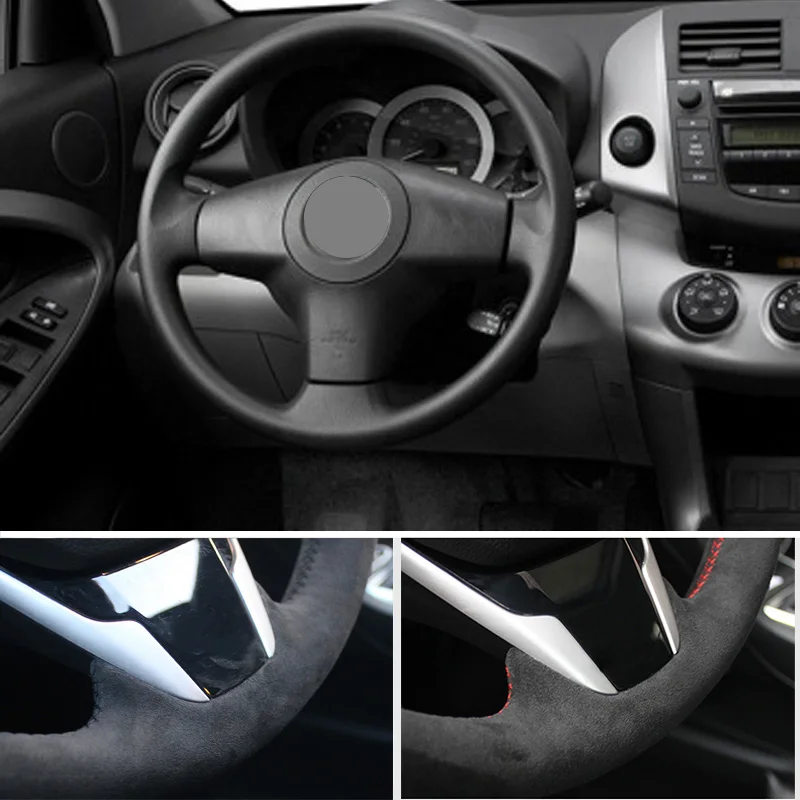 

Черный замшевый кожаный чехол AutoPan для Toyota Rav4 2009 - 2012
