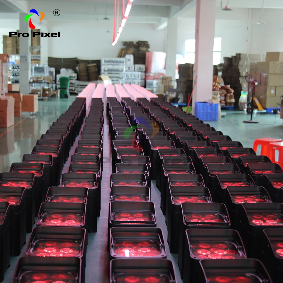 12 шт. беспроводной сценический светильник с аккумулятором Power RGBWA UV 6 в 1