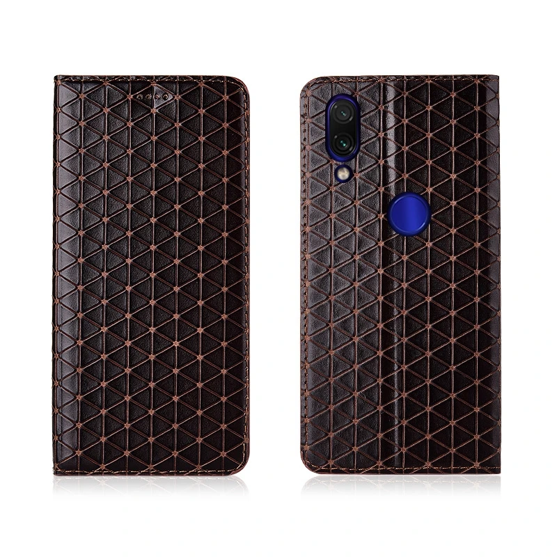 Кожаный чехол книжка Gneuine для Xiaomi Redmi Note 7/Redmi 7 Pro|Бамперы| |