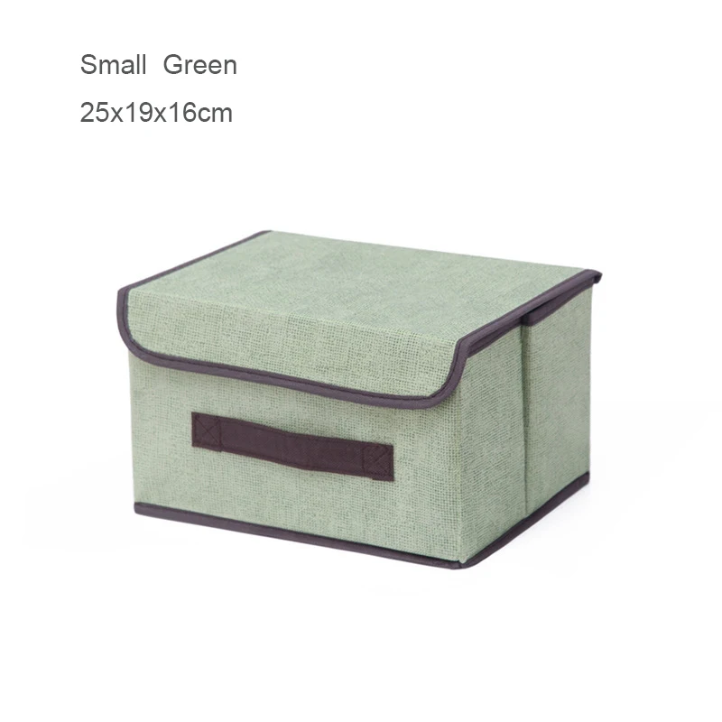 Small Green ONEUP коробка для хранения с крышкой одежда носки игрушки закуски разное Органайзер без запаха коробка для хранения Ящики Косметика бытовой Органайзер - Цвет: Small Green