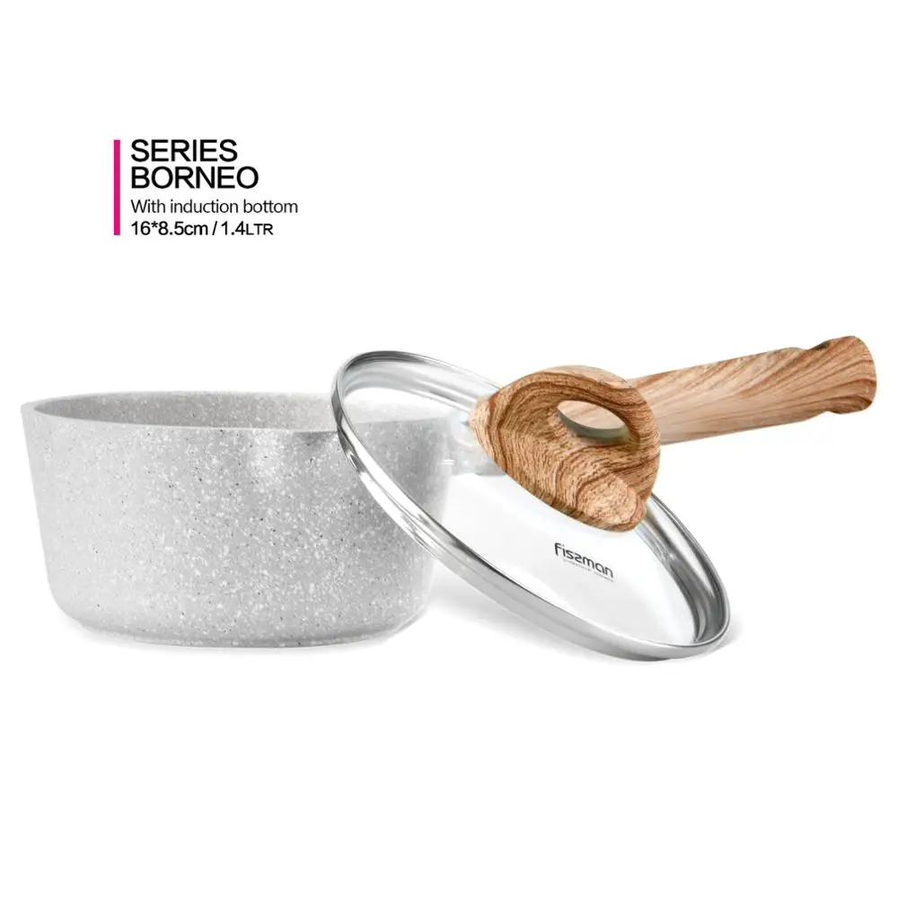 16 см антипригарная сковорода с алюминиевым покрытием серия BORNEO Dot индукционная