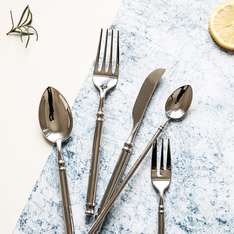 Европейский стиль 304 Западная посуда из нержавеющей стали нож и вилка ложка для