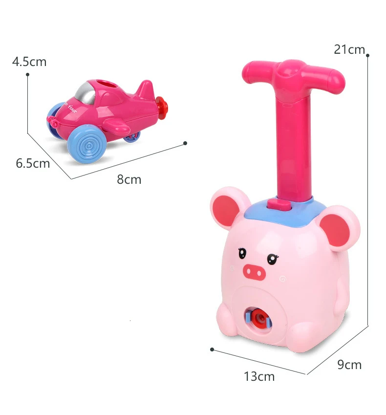 

Cute Balloon Powered Car Launcher Science Experiment Toys Fun Animal Early Educational Childhood Toys For Children Kids Gifts