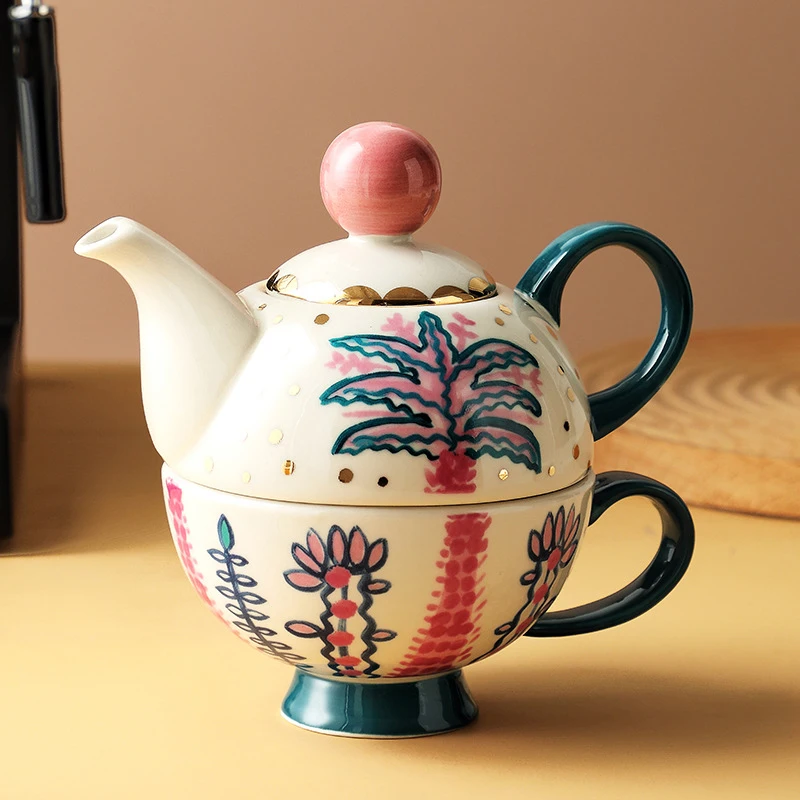 

British Pastoral Style One Cup One Pot Afternoon Tea Hand Painted Scented Teapot Teapot Sets Coffee Cup Set Tea Set Gift