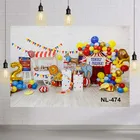 Фотофоны для цирковечерние 2st для маленьких мальчиков украшение на день рождения ткани обои Король Лев шары торт разбивать игрушки фон