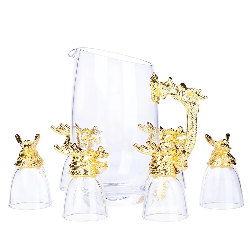 Китайский ретро кран с двенадцатью знаками Зодиака ликер выстрел стеклянный