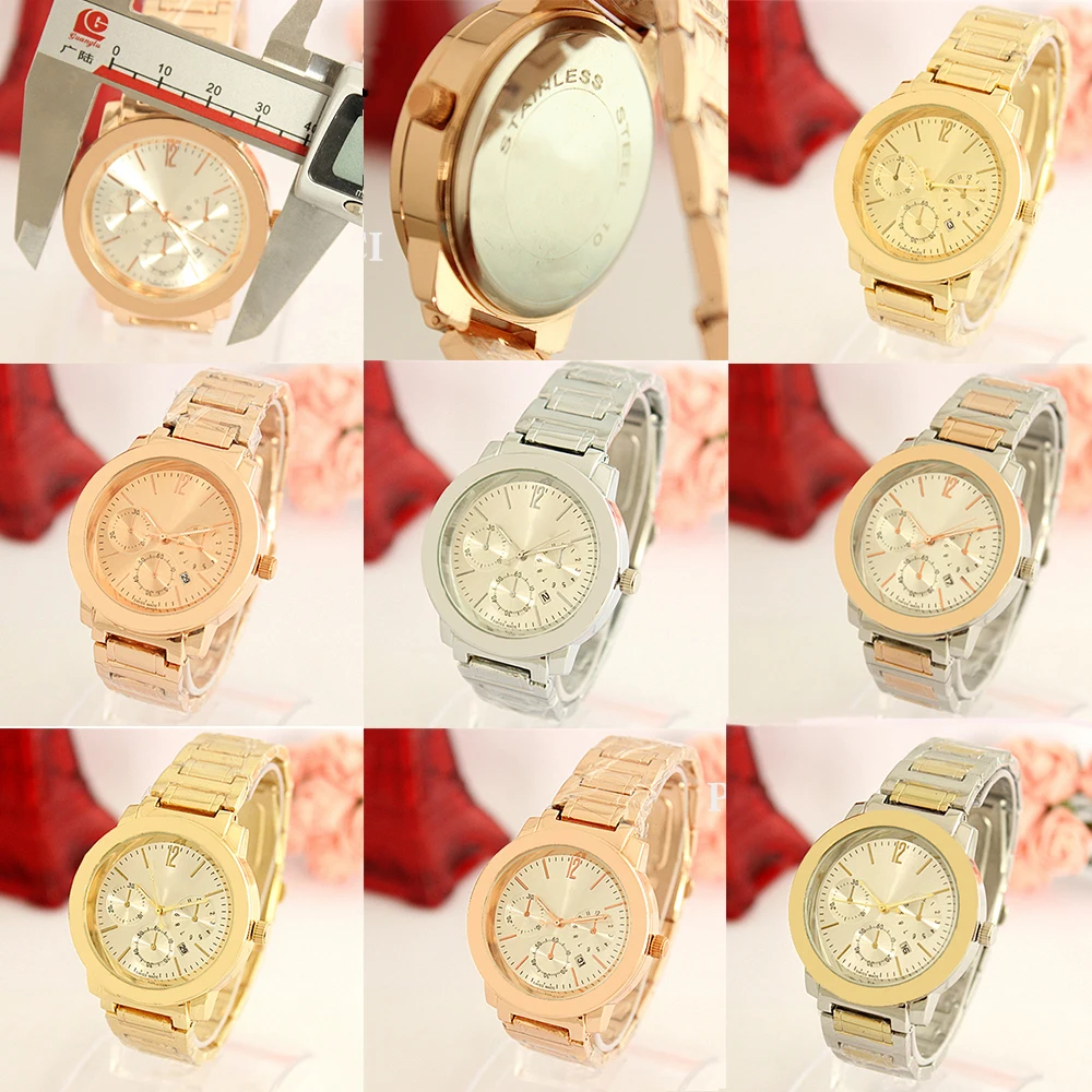 Мужские и женские кварцевые часы роскошные из нержавеющей стали в стиле ретро 2019