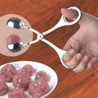 stainless steel meatball maker clip fish ball rice ball making mold form tool kitchen accessories gadgets cuisine