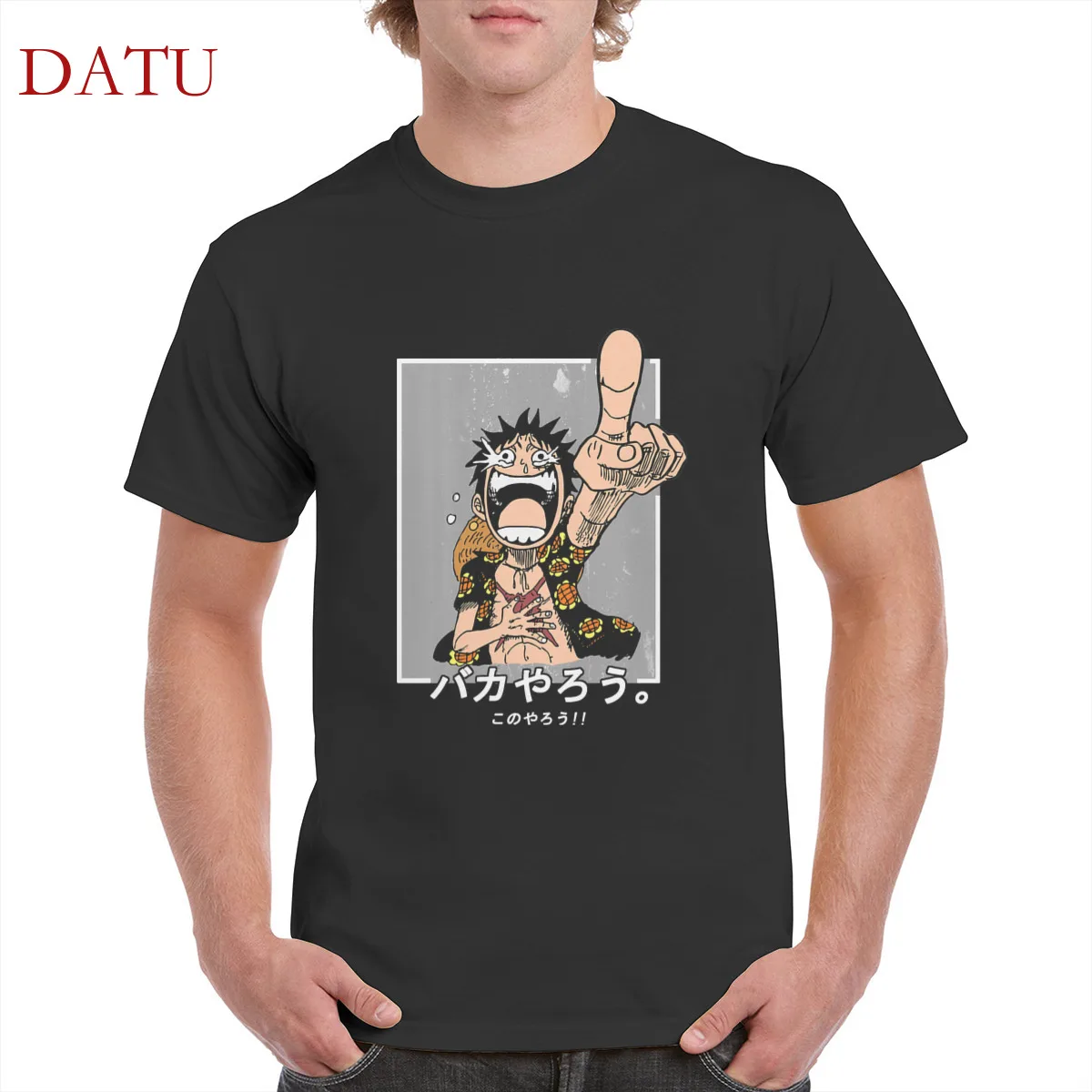 

Harajuku anime One Piece print 100% cotton t shirt kawaii anime graphic tshirt gothic punk oversized tops women/men's T-Shirts