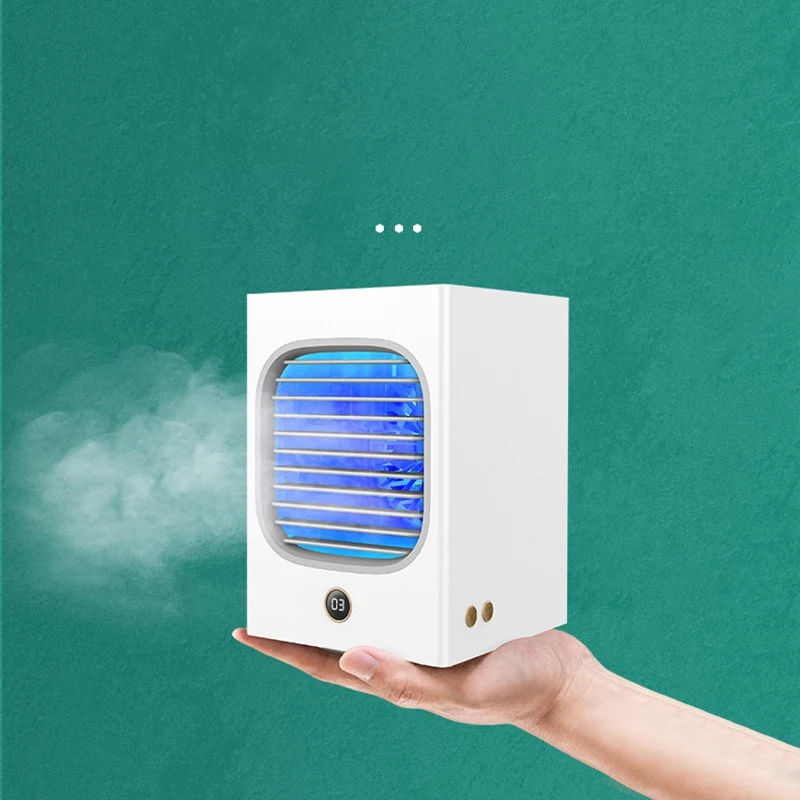 

Air Cooler Mini Fan Portable Airconditioner for Room Home Air Cooling Desktop Charging Air Conditioning Fan