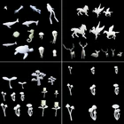 Силиконовая форма для моделирования мини-грибов и деревьев, полимерные наполнения в виде Розы, оленя, полимерные ювелирные изделия, набор наполнителей для литья, художественное ремесло