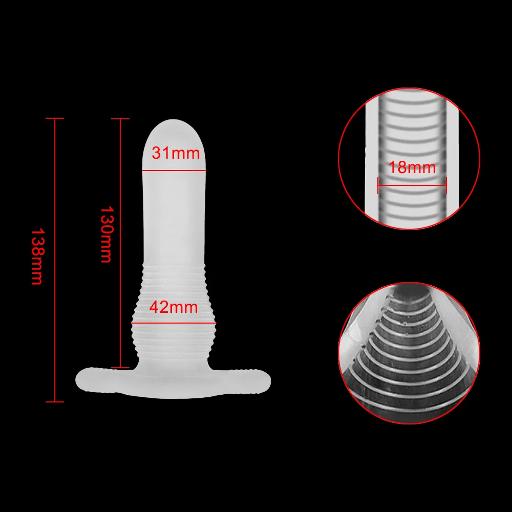 Силиконовый полый фаллоимитатор анальная пробка интимные игрушки для женщин