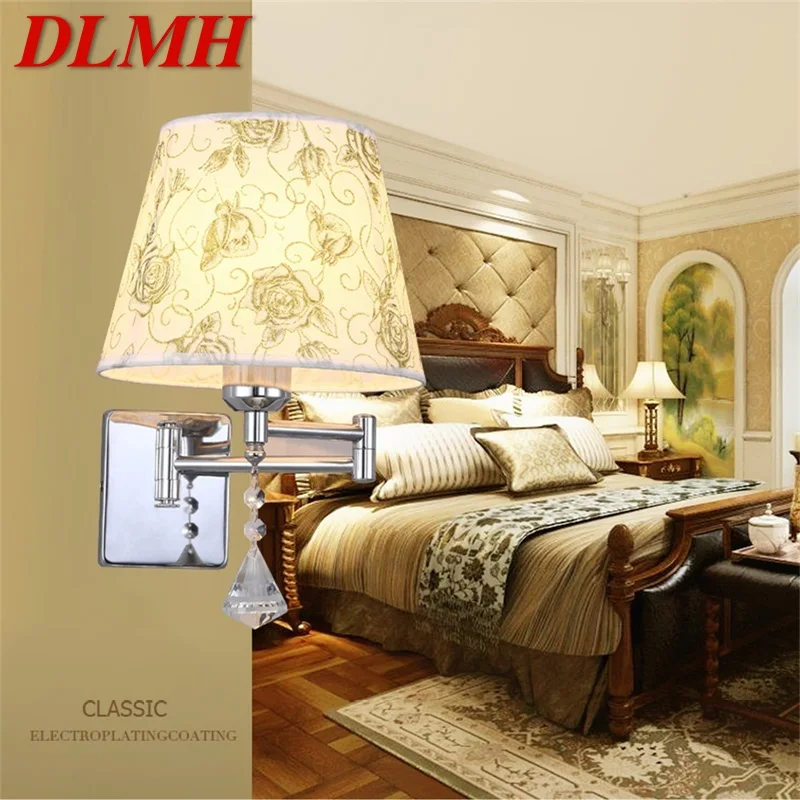 

DLMH Wall Lamps Contemporary LED Lights Simple Indoor Crystal Fixture For Home Bedside