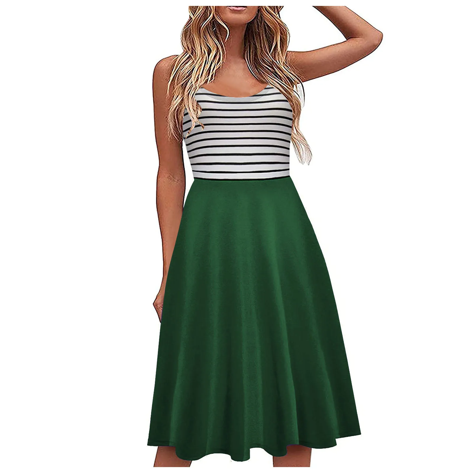 

Summer Dresses For Women 2022 Loose Spaghetti Strap Dress Plus Size Sleeveless V Neck Women Vintage Midi Dress Vestido 2022
