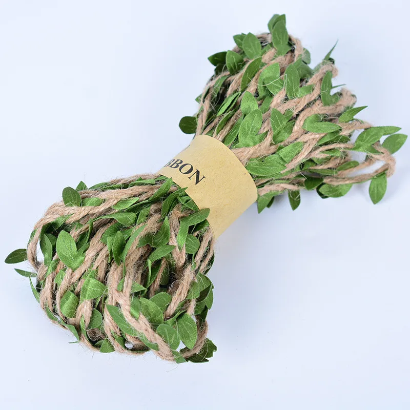 11 ярдов оливково-зеленые листья лист Отделка ленты DIY ремесло вечерние свадебные