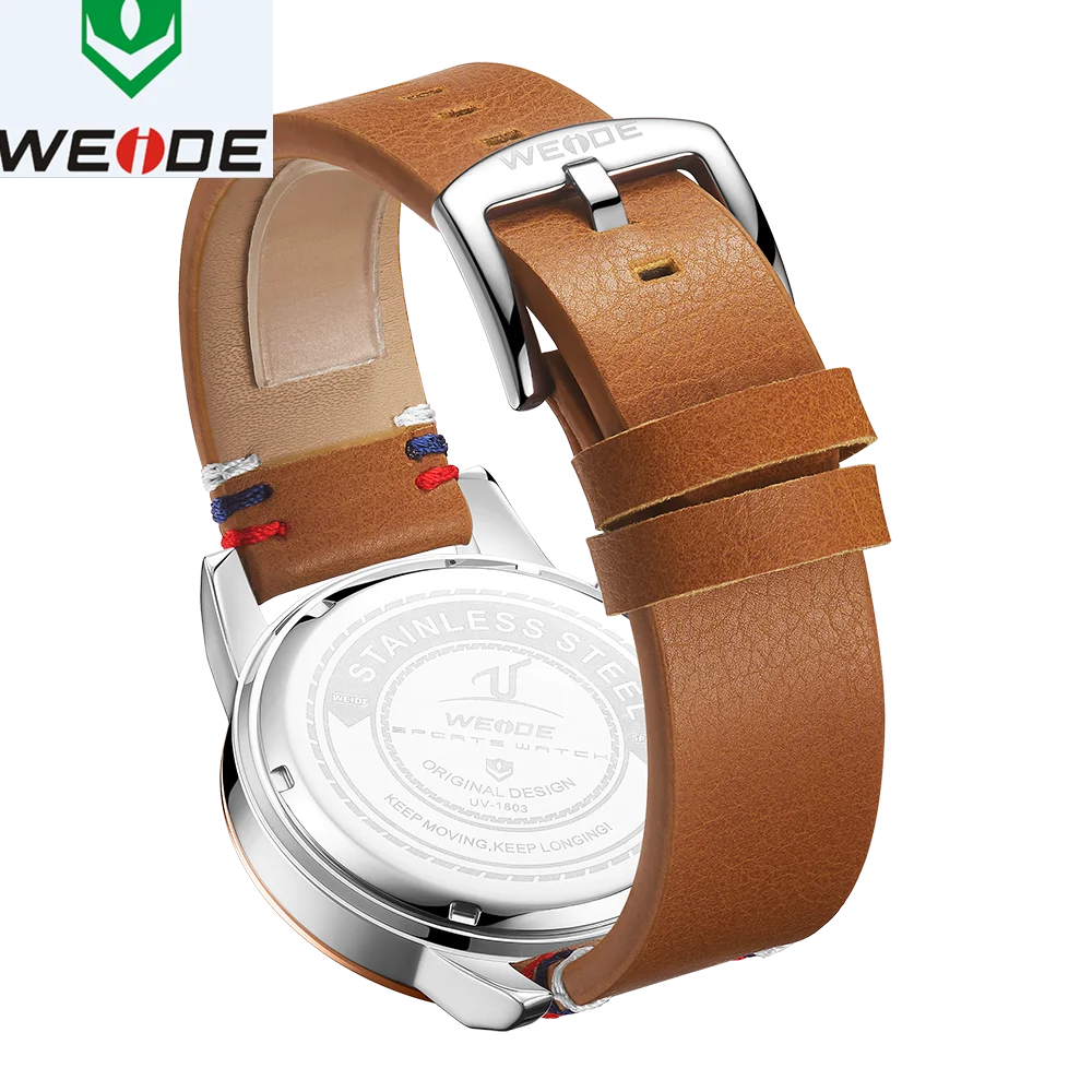 WEIDE Роскошные мужские часы европейские кожаные мужские часы высококачественные водонепроницаемые мужские часы Relogio Masculino спортивные цифровые часы с цифрами и датой