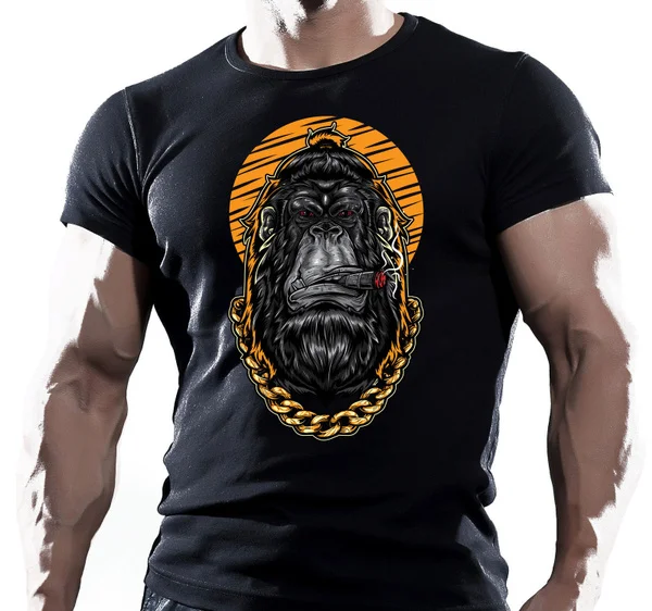 

Gorila Luchador MMA FIGHTING Ejercicio Camiseta Hombre Short Sleeve T-Shirt